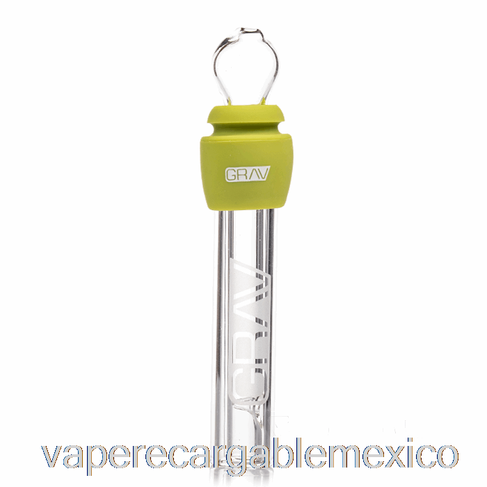 Vape Recargable Grav Glass Blunt Con Silicona Verde Aguacate